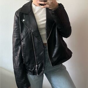 Topshop Faux Leather Jacket